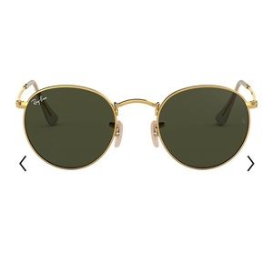 brand new! Gold Ray-Ban Round Sunglasses